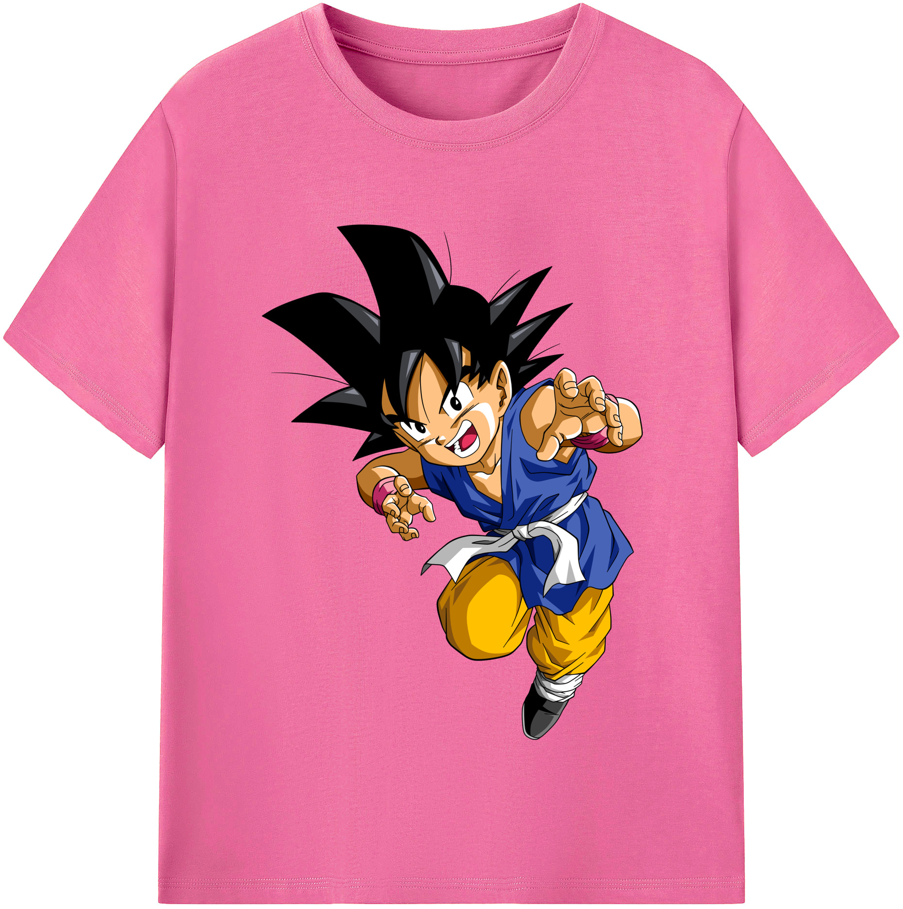 （画像用） ドラゴンボール 孫悟空（そん ごくう）Son Goku カカロット DRAGON BALL Kakarotto レディースカジュアルプリントTシャツ（綿100％）